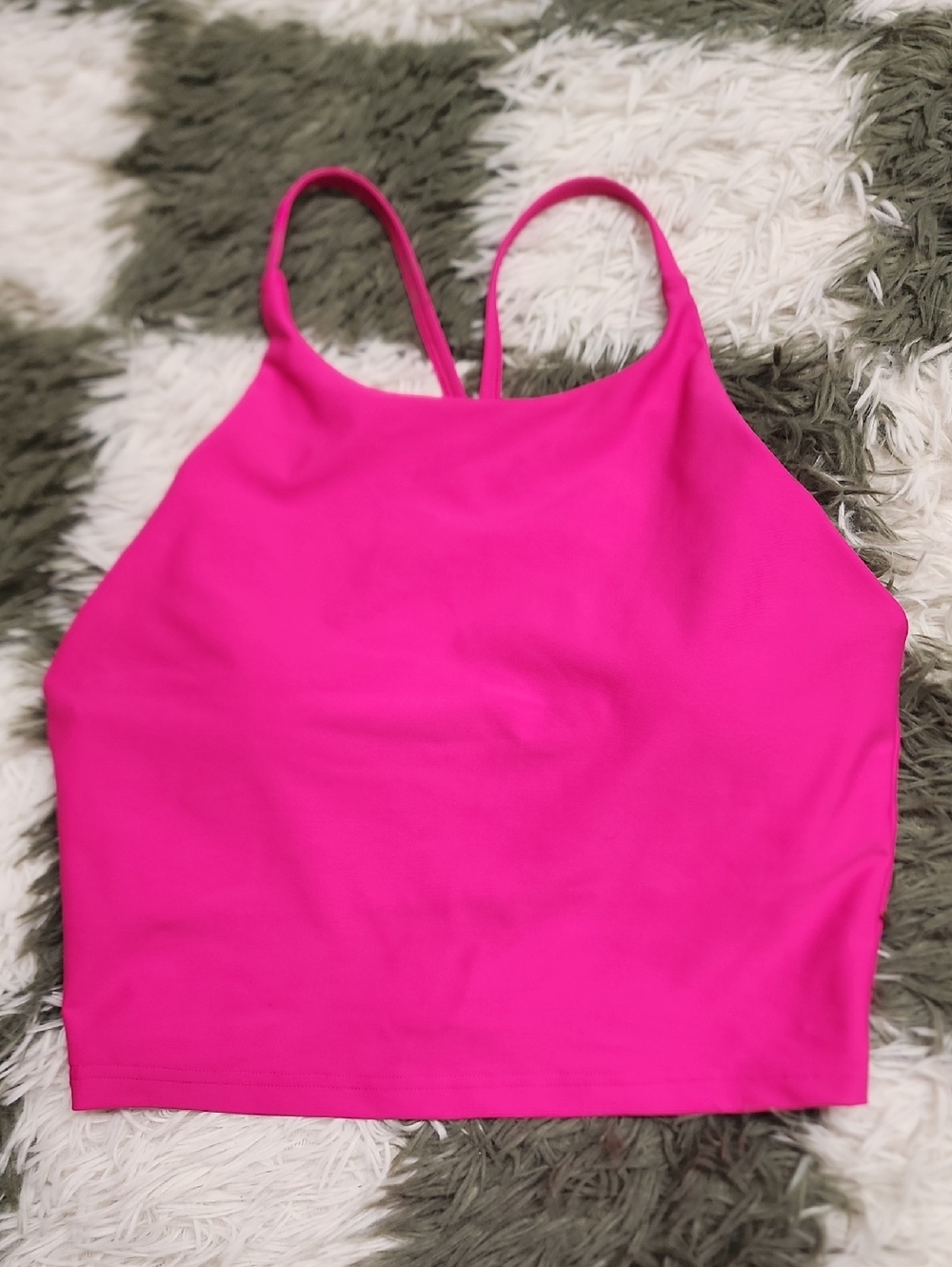 Old Navy Neon Pink Halter Sports Bra